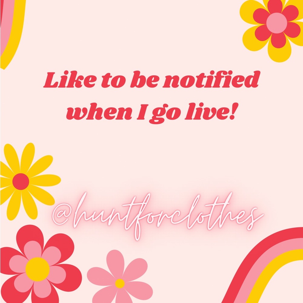 Live show alert!  Like to get notified when I go live.
